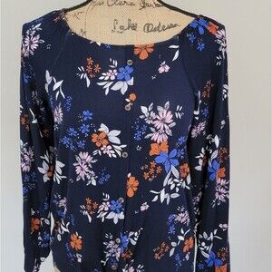NWOT Bixby Nomad floral faux button down top